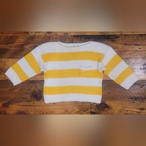 Vintage J.G. Hook Yellow and White Striped Sweater